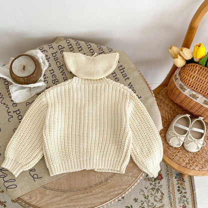 Autumn V-Neck Baby Cardigan