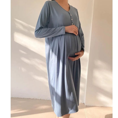 Maternity Nursing Sleepwear Nightgowns