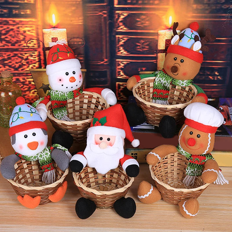 Santa Claus Candy Storage Basket