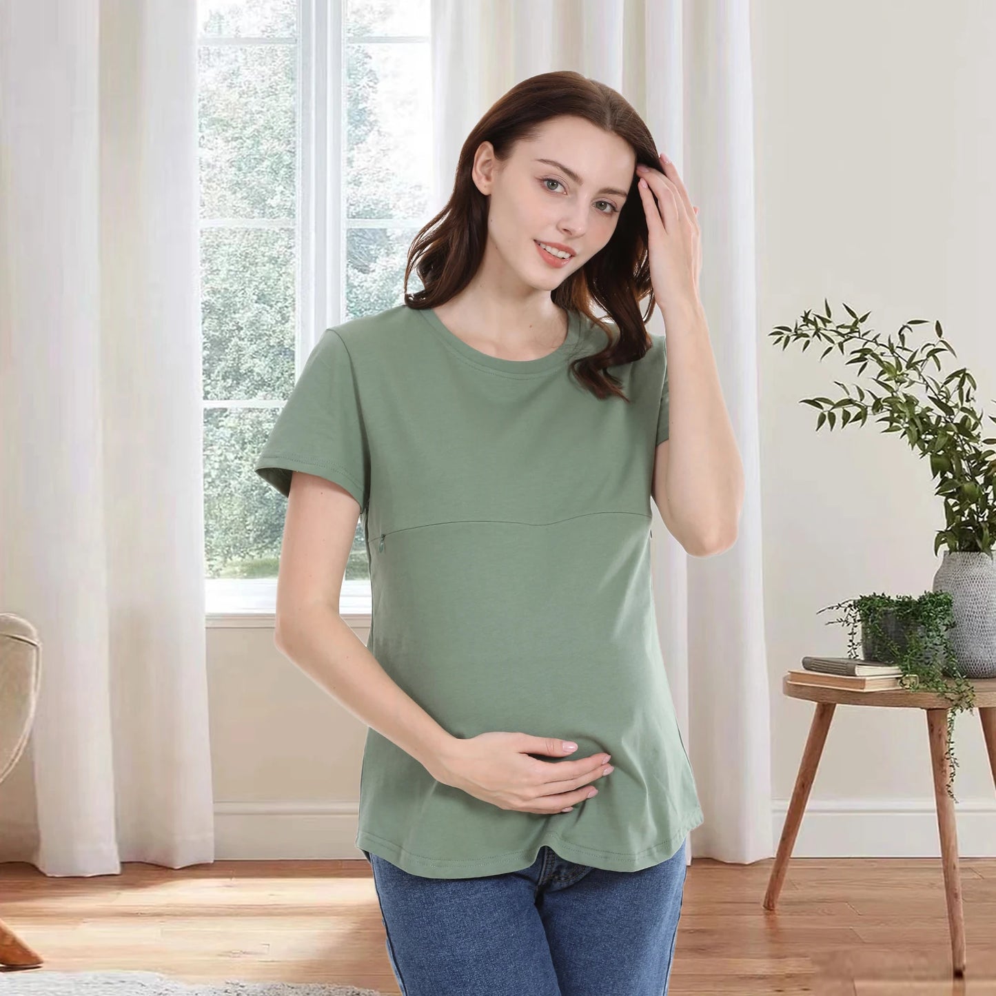 Summer Maternity Nursing Tops