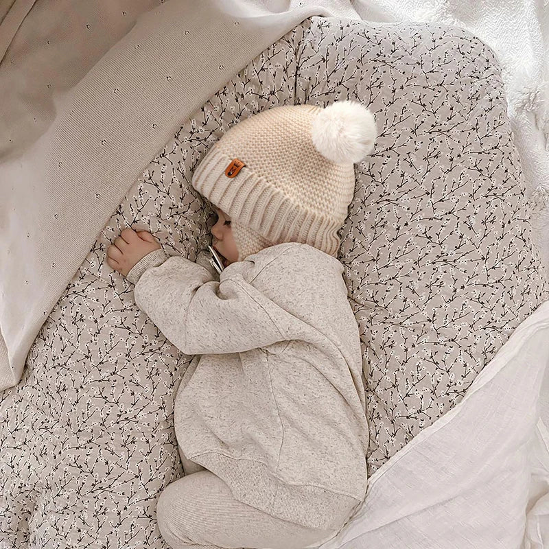 Cute Knitted Pompom Baby Hat