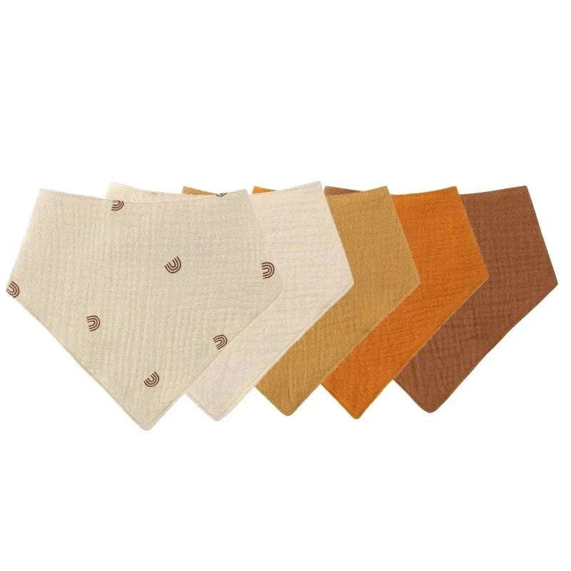 Triangle Scarf Solid Color Soft Cotton Baby Bib