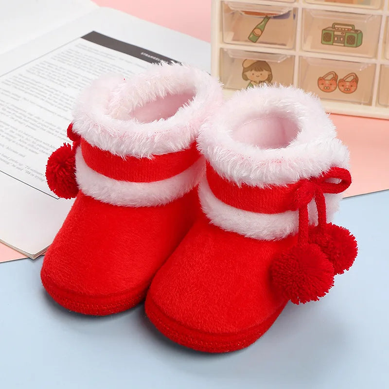 Newborn Toddler Winter Fur Snow Boots