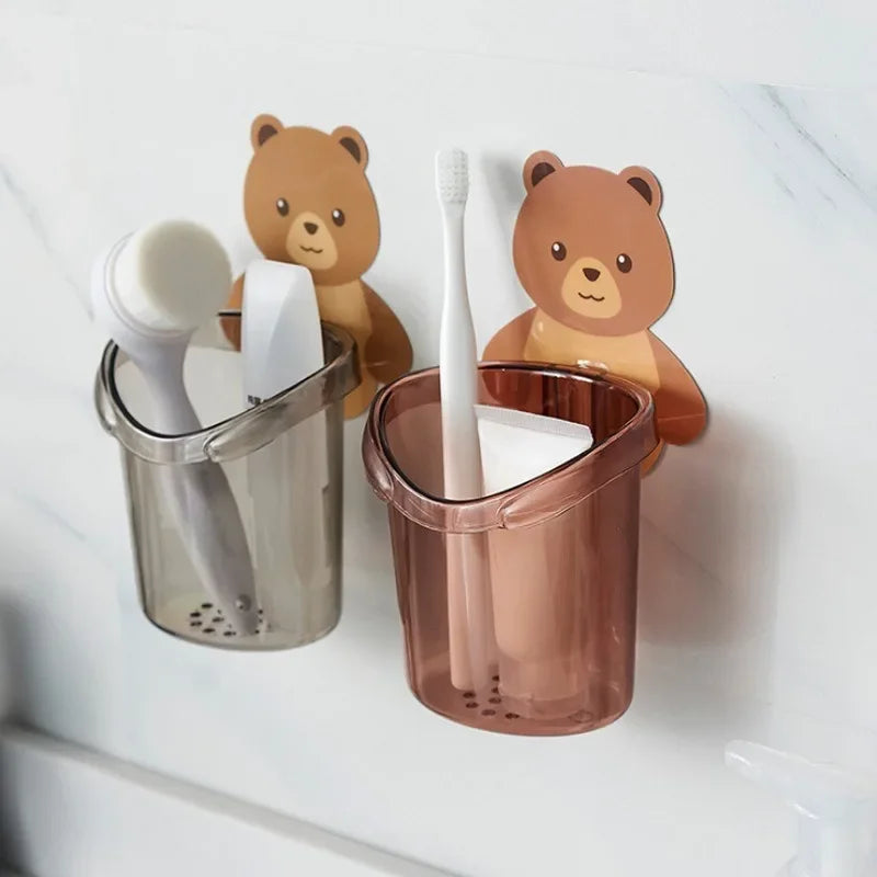 Wall Mount Bear Storage Cup