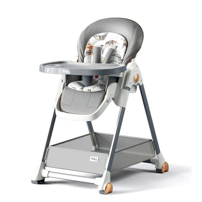 3 in 1 Foldable Baby High Chair with Removable Seat and Tray