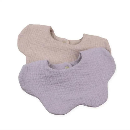 Triangle Scarf Solid Color Soft Cotton Baby Bib