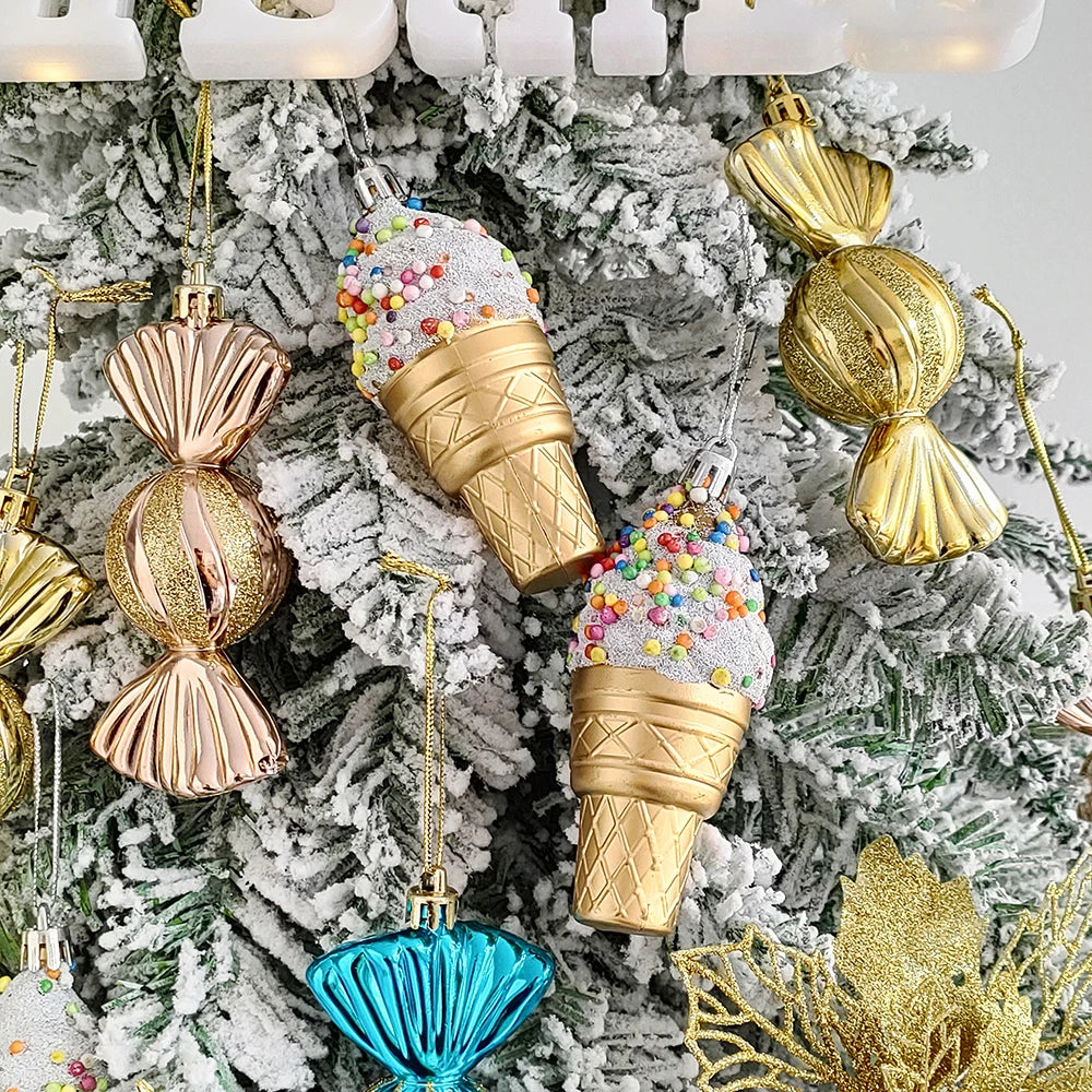 Ice Cream Candy Christmas Ornaments for Festive Decor