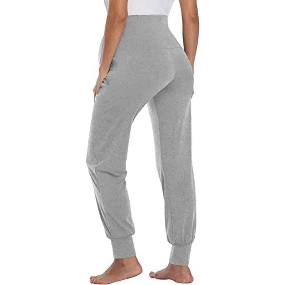 Spring Maternity Casual High-Waist Joggers