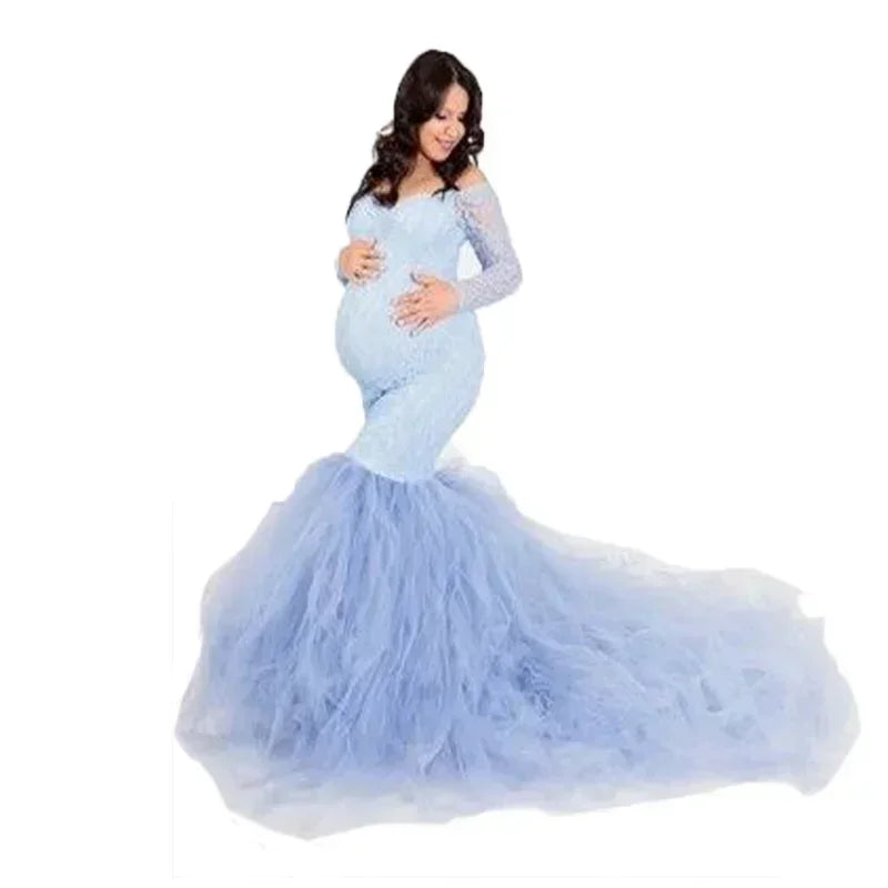 Maternity Long-Sleeved Dress