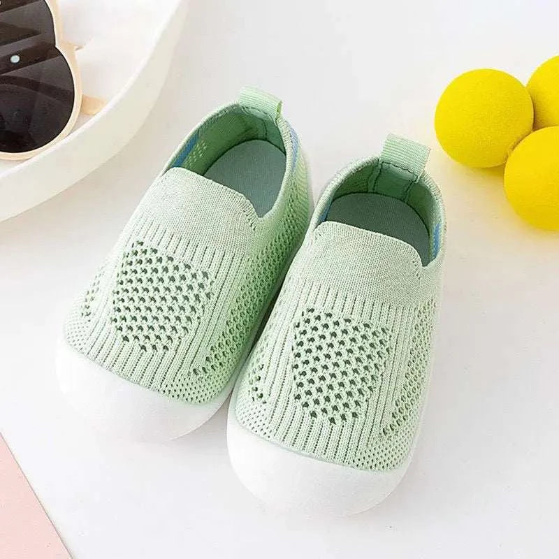 Anti-slip Breathable Infant Crib Floor Socks with Rubber Sole