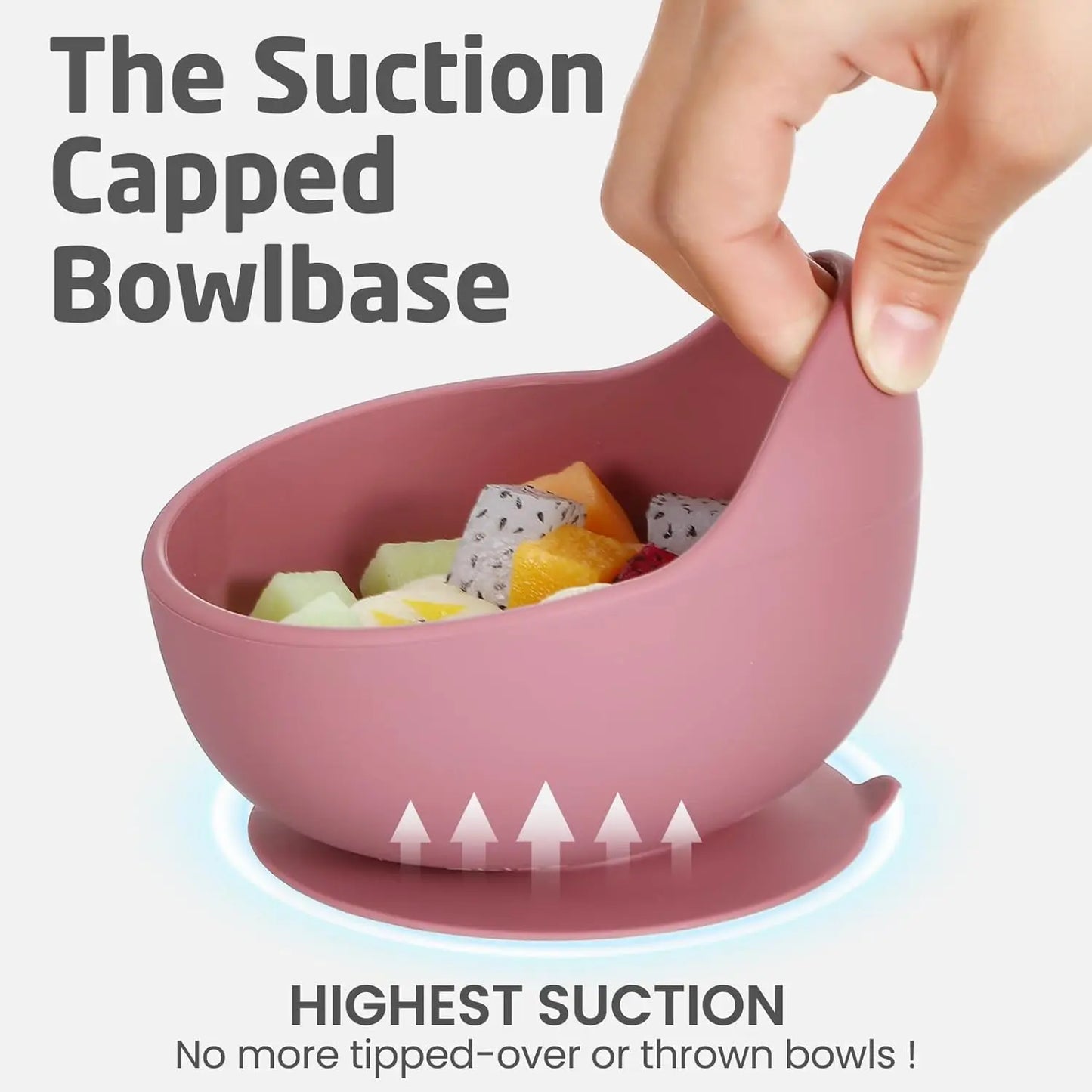 Silicone Self-Feeding Snail Bowl Set