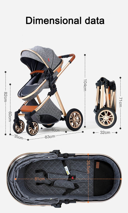 Luxury 3-in-1 Travel Pram