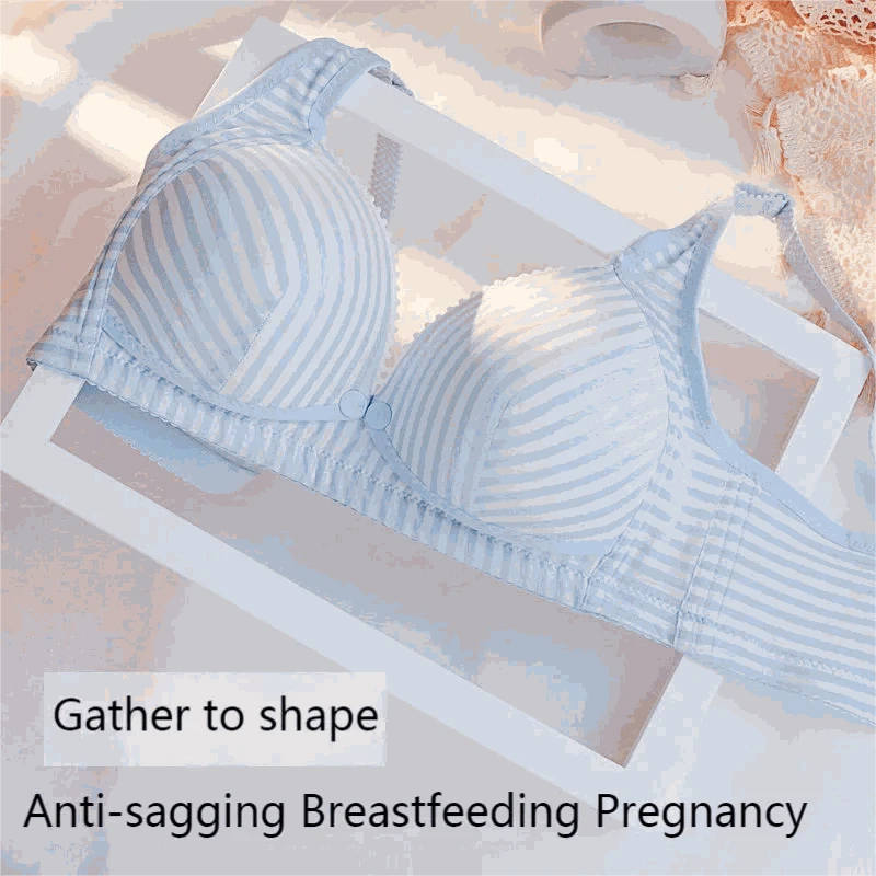 Wire-Free Nursing Cotton Bra