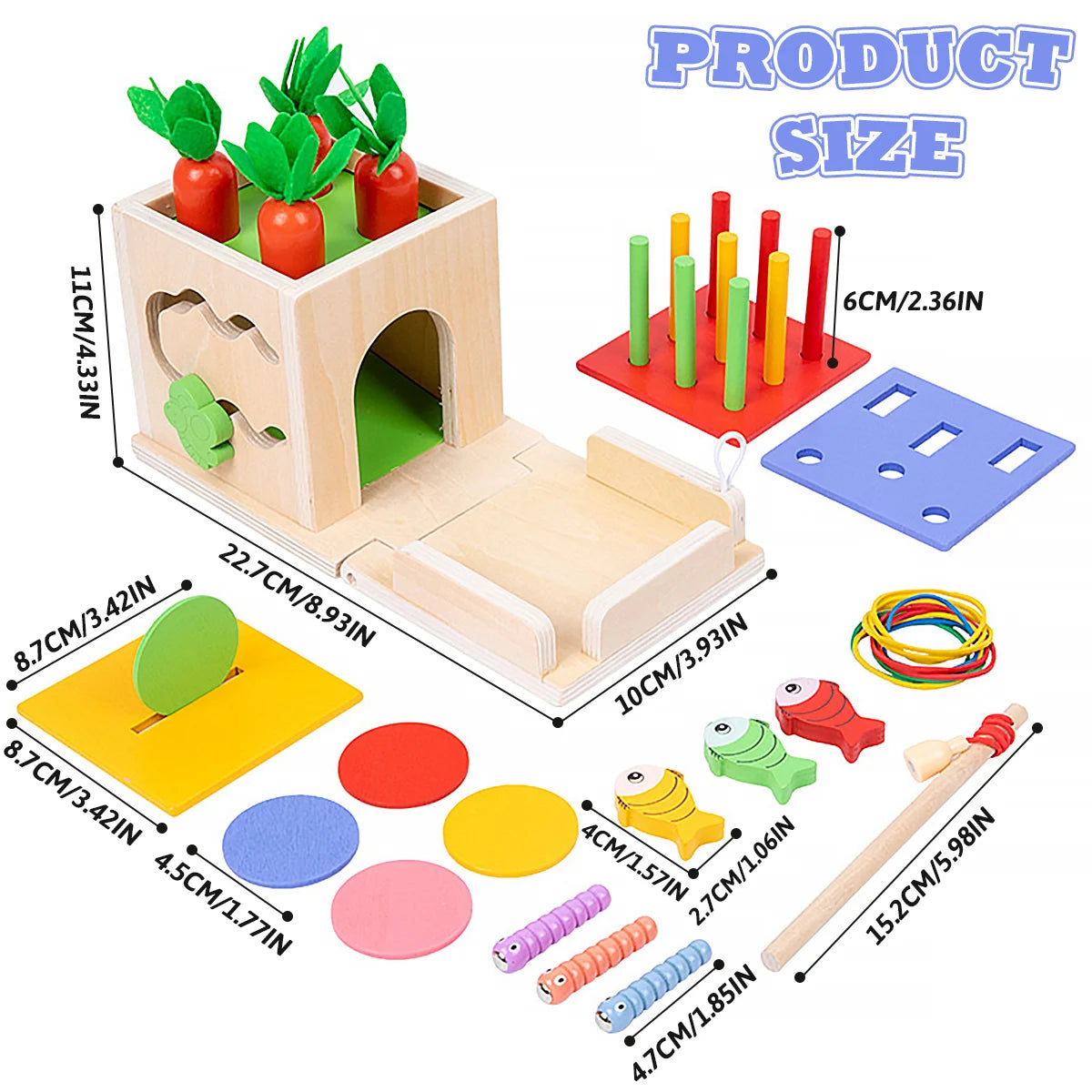 Montessori Shape Sorting Carrots