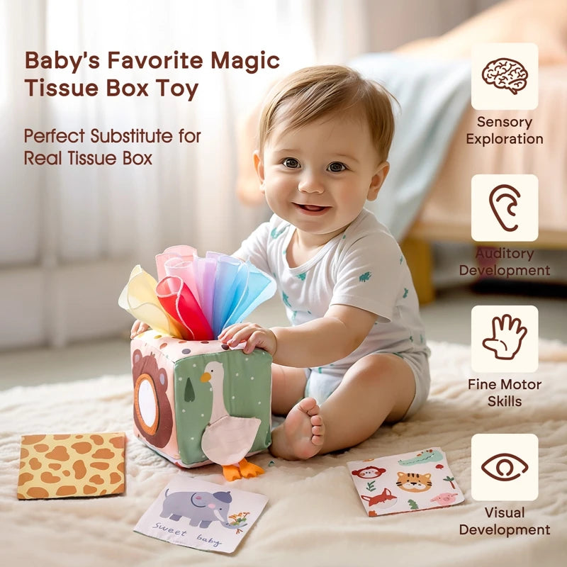 Montessori Magic Tissue Box Toy