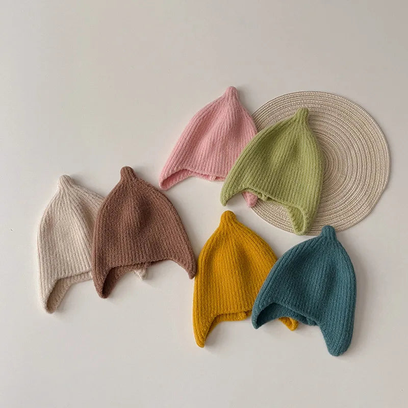 Korean Candy Color Baby Winter Hats