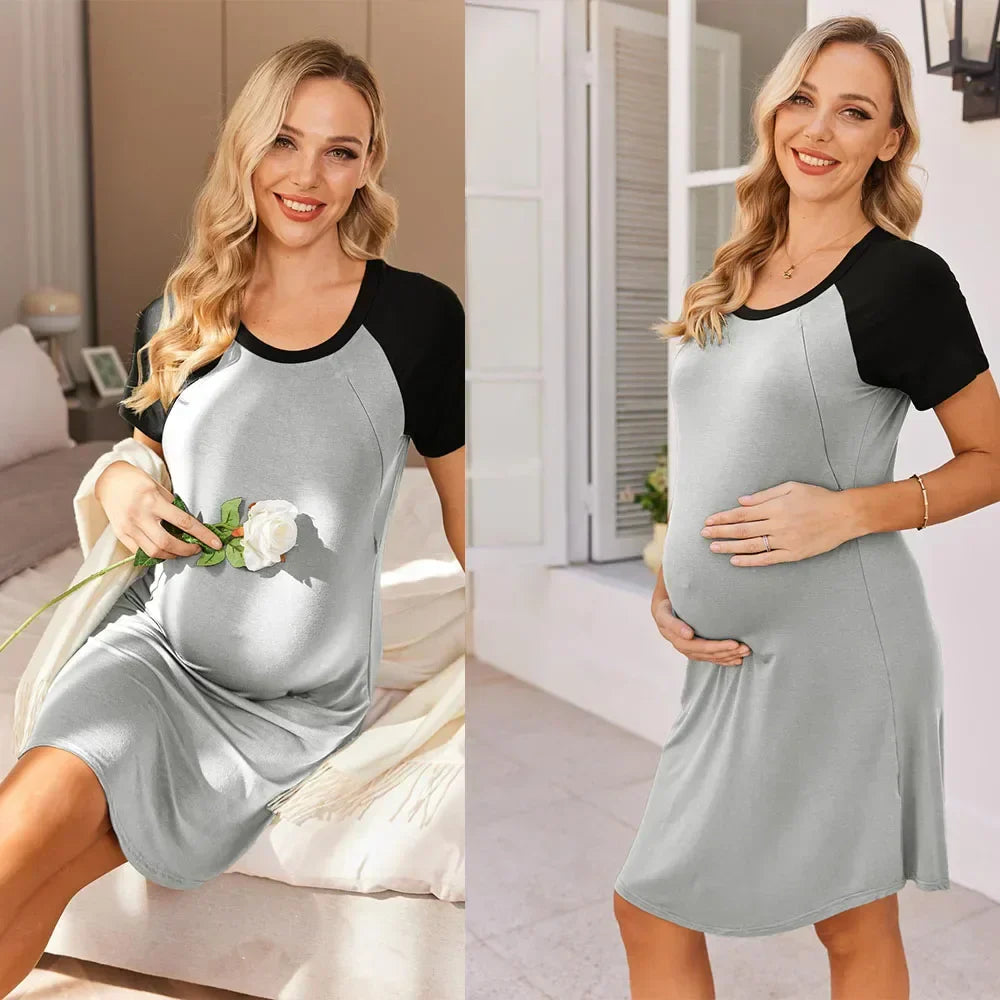 Summer Nursing Gown for Moms