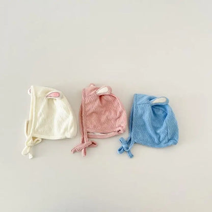 Solid Color Rabbit Baby Hat for Newborns