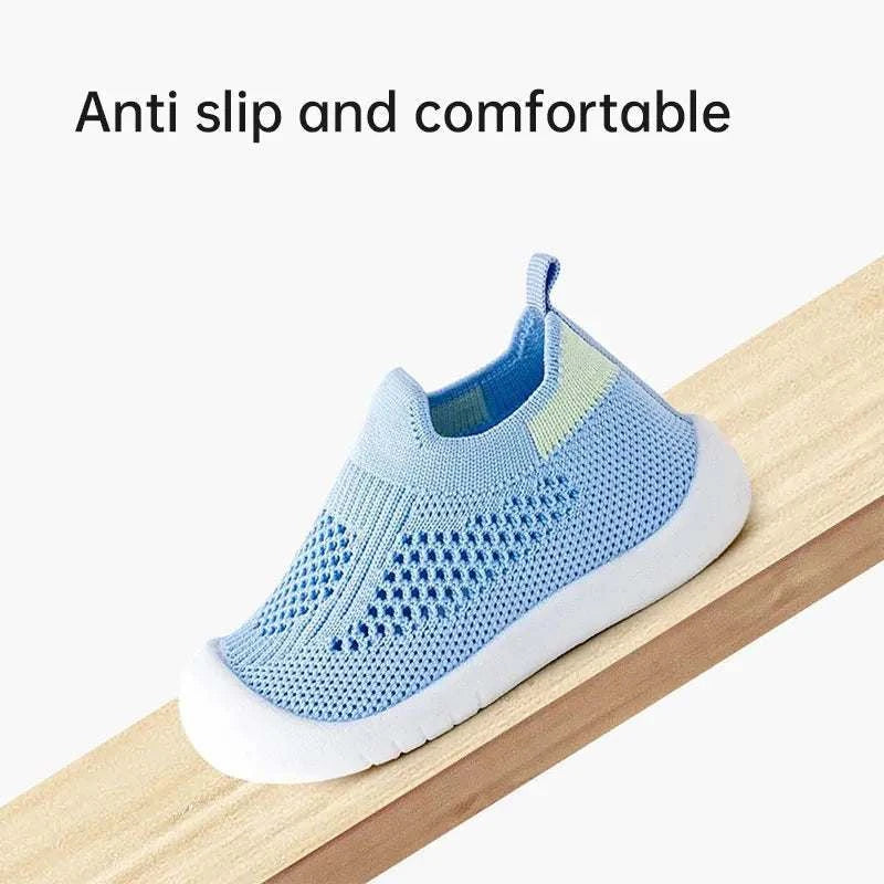 Anti-slip Breathable Infant Crib Floor Socks with Rubber Sole