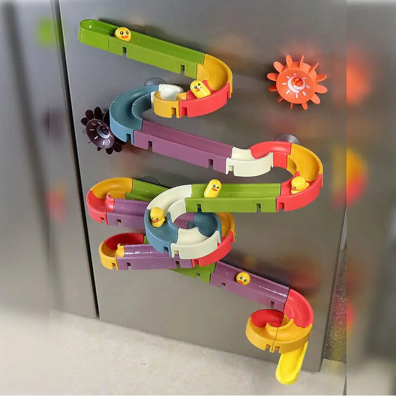 Baby Assembling Track Slide Suction Cup Toys