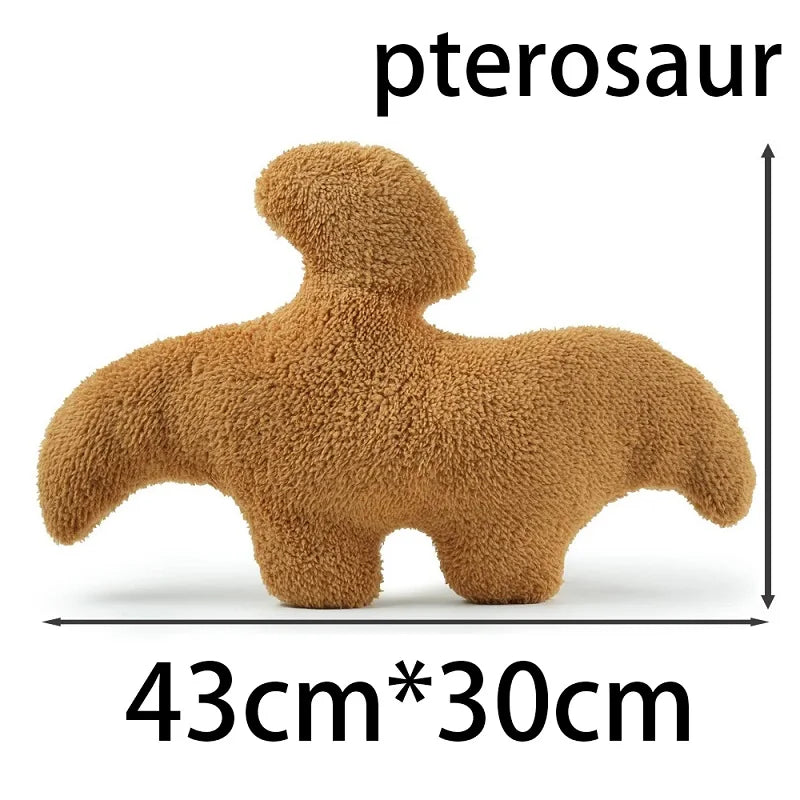 Dino Chicken Nugget Plush Pillow