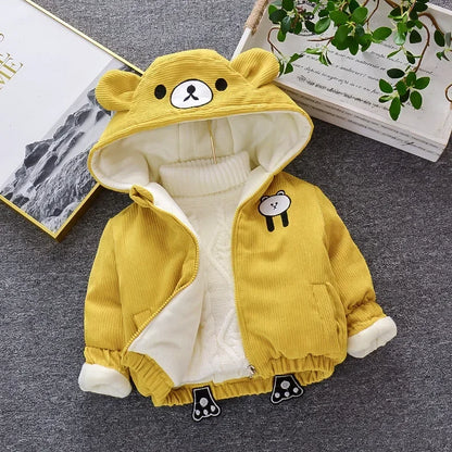 Thick Winter Bear Fleece Jacket for Kids