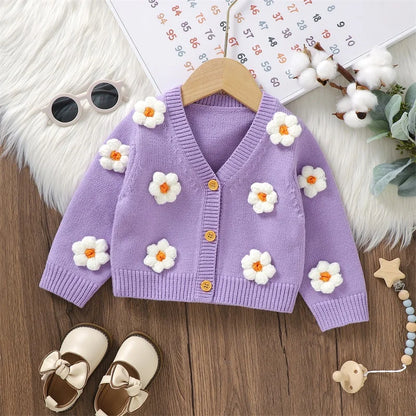 Autumn Winter Baby Girls' Sweater Coat