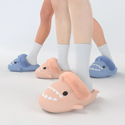 Shark Plush Winter Slippers