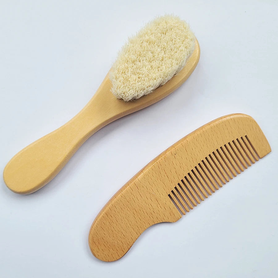 Soft Hair Brush & Wooden Comb