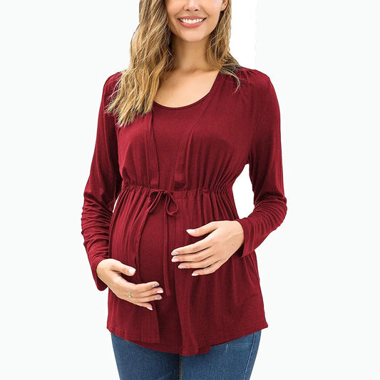 Splicing Fake Maternity Breastfeeding Tops