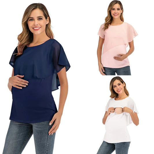 Summer Women's Nursing Wrap Tops