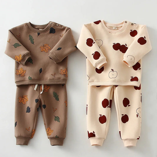 Thicken Printed Baby Outfit Set