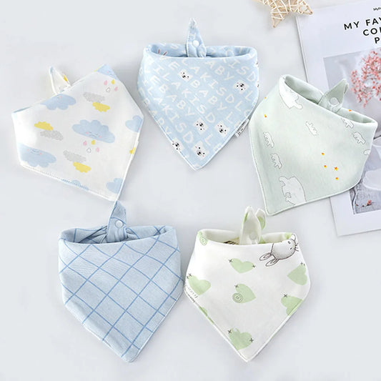 Triangle Double Cotton Baby Bibs