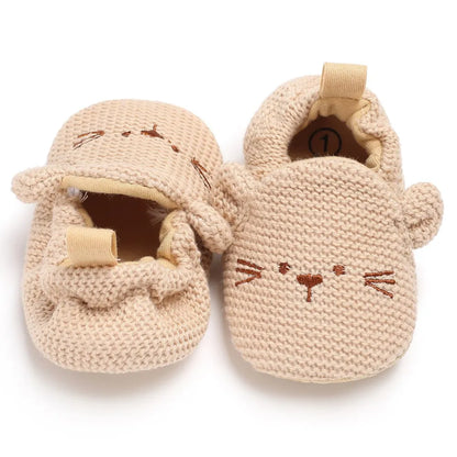 Unisex Knitted Crib Shoes for Infants