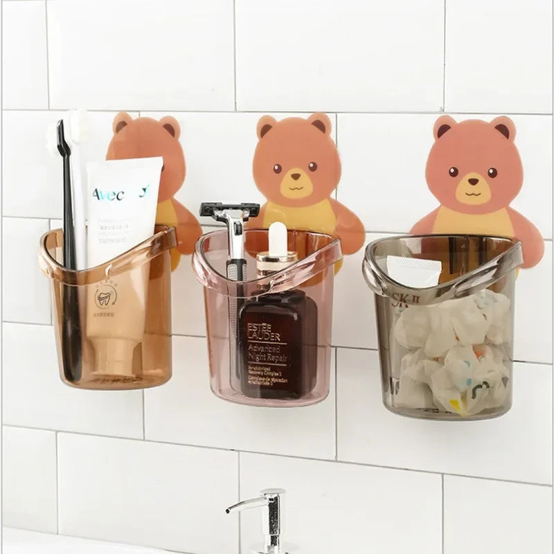 Wall Mount Bear Storage Cup