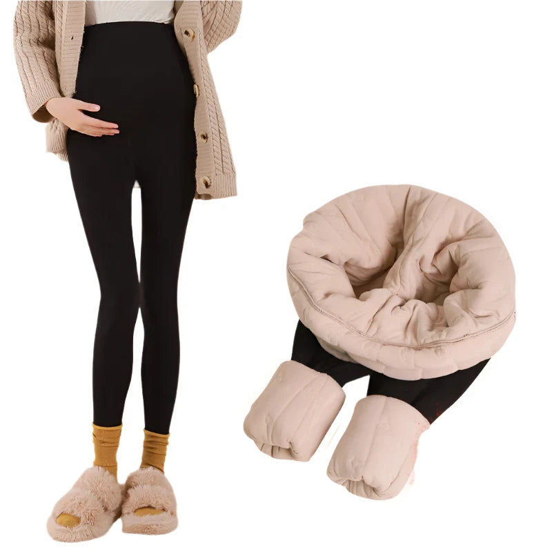 50427304Warm Plus Velvet Maternity Leggings116531