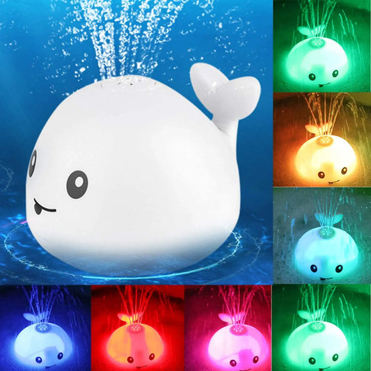 Whale Light-Up Water Spray Bath Toy