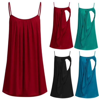 Wholesale Nursing Sleeveless Maternity Tees