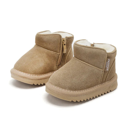 Winter Leather Snow Boots for Infants